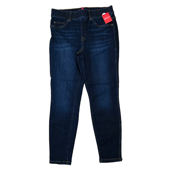 Spanx Ankle Skinny Jeans in Midnight Shade Women’s Blue Stretch Medium NWT - Picture 1 of 6